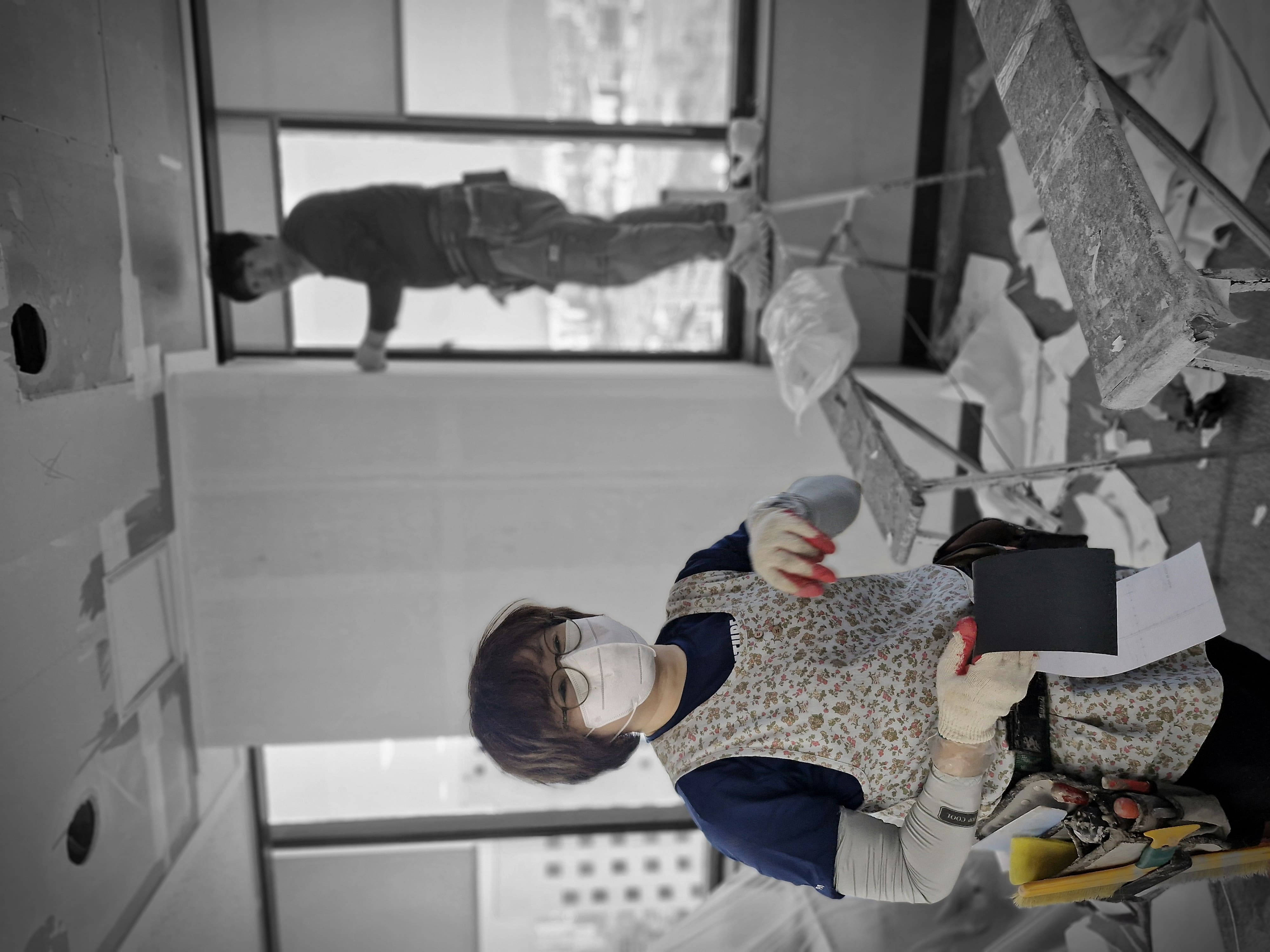 전주-사무실-인테리어-도배-공정